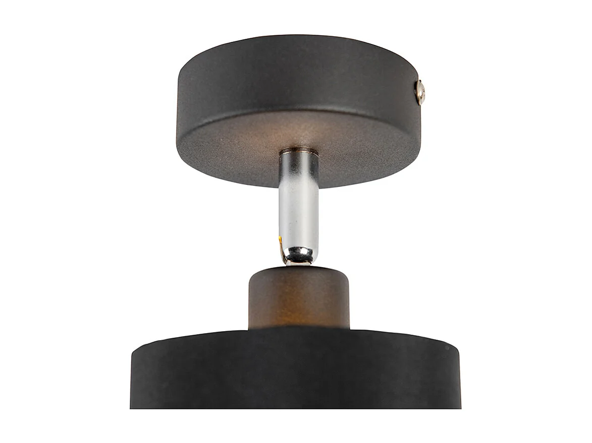 Spot noir moderne orientable en saillie - Lofty