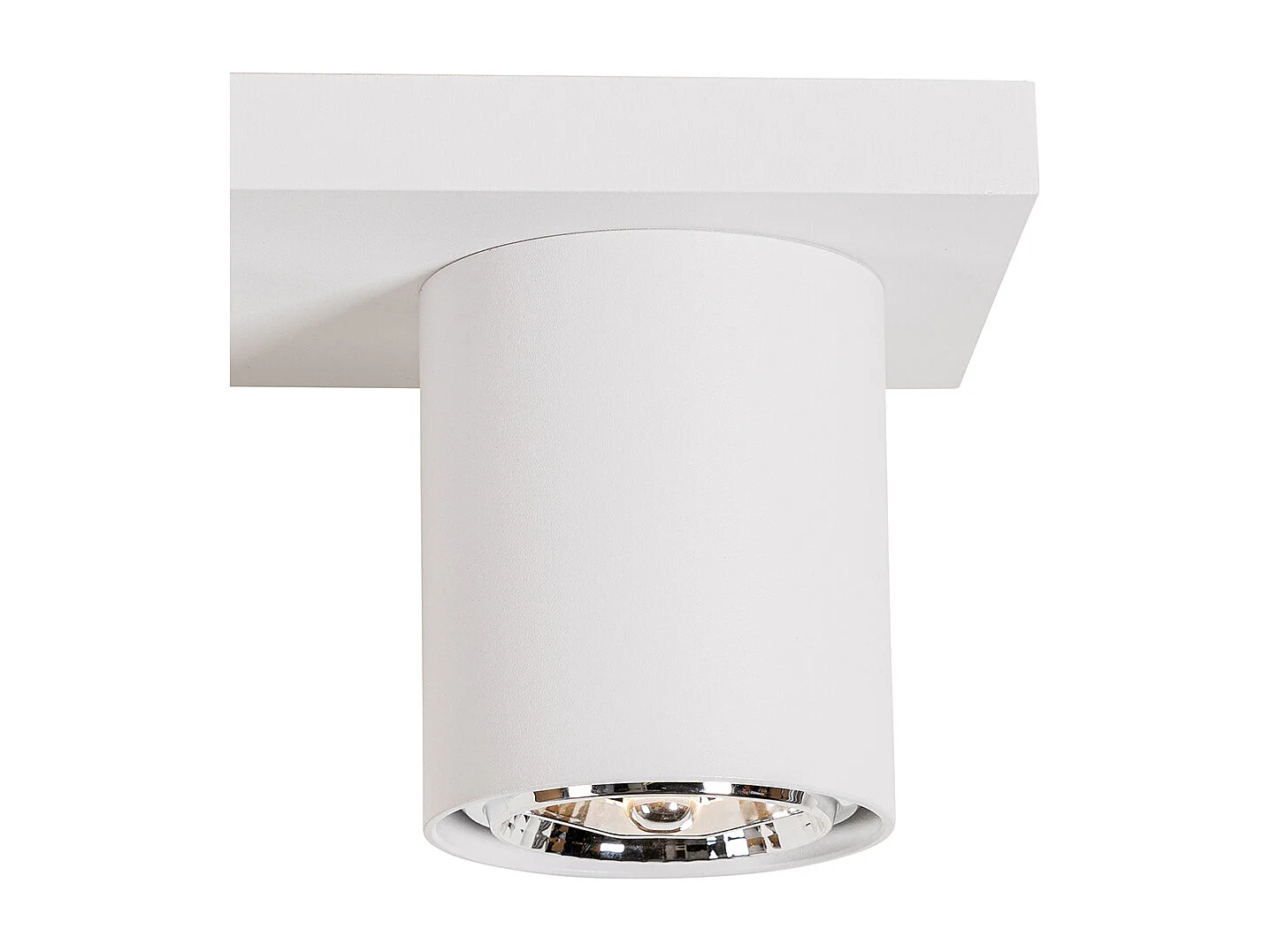 Spot de plafond moderne blanc 2 lumières - Tubo