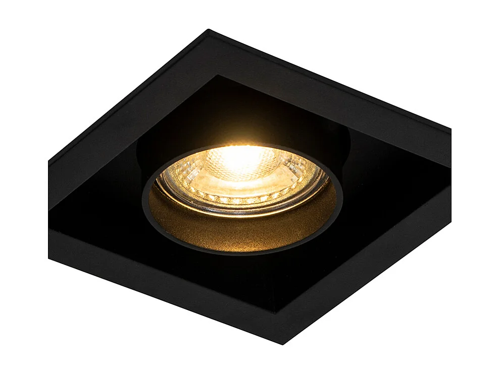 Spot encastré moderne noir orientable - Roof