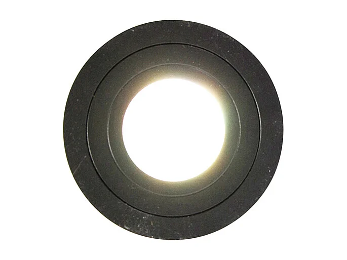 Spot de salle de bain intelligent noir rond IP44 avec Wifi GU10 - Capa