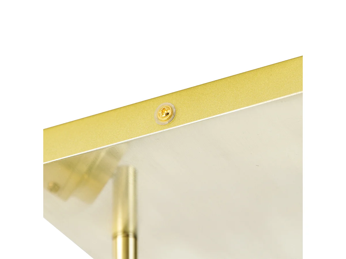 Spot de salle de bain moderne en laiton carré 2 lumières IP44 - Ducha