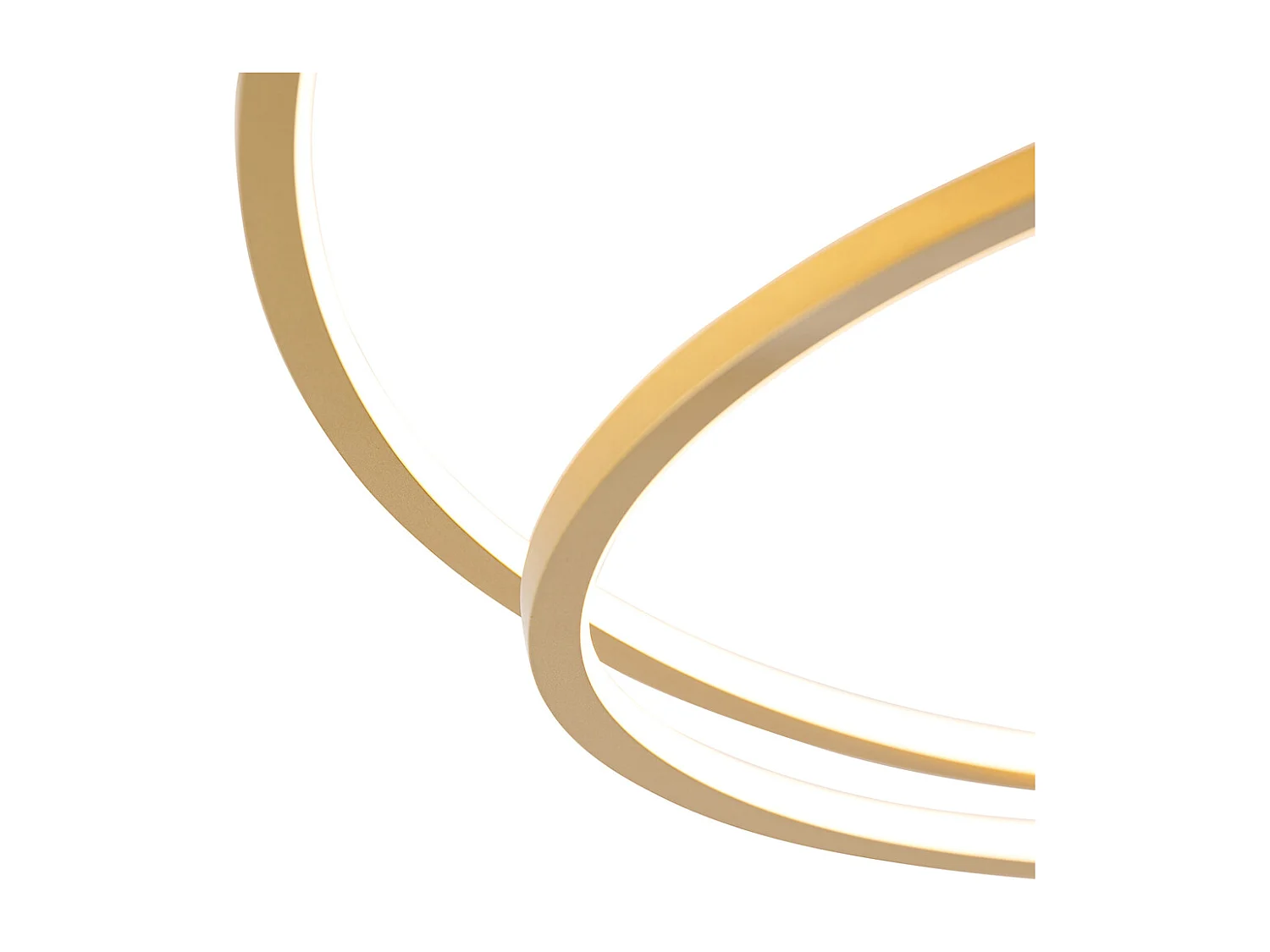 Plafonnier doré 78 cm avec LED à 3 niveaux de luminosité - Rowin