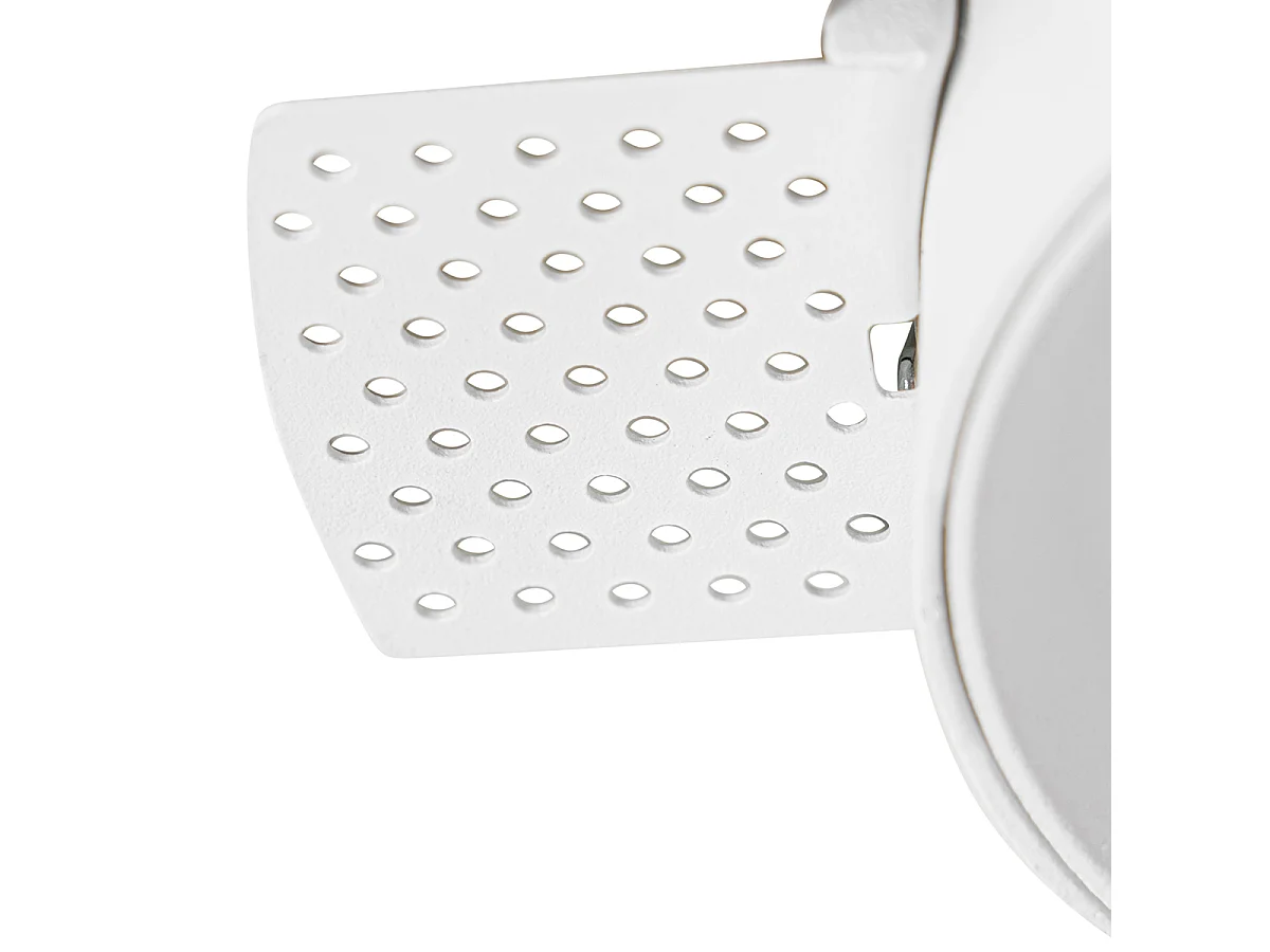Spot encastré moderne blanc GU10 rond sans enjoliveur - Oneon