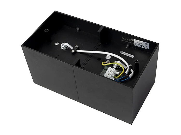 Spot design noir rectangulaire 2 lumières - Box