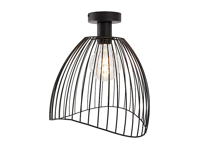 Plafonnier design noir 29 cm - Pua