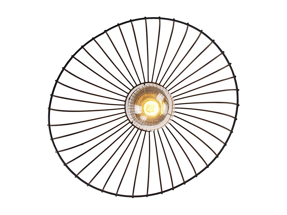 Plafonnier design noir 29 cm - Pua