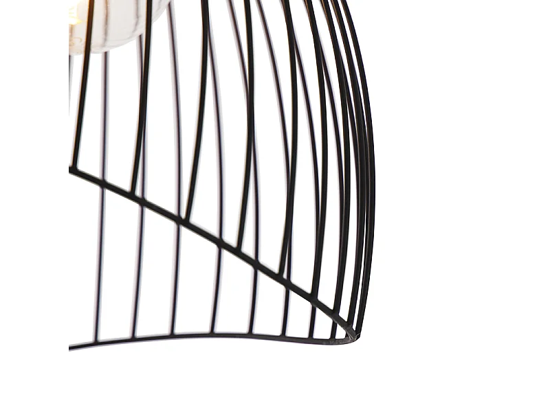 Plafonnier design noir 29 cm - Pua