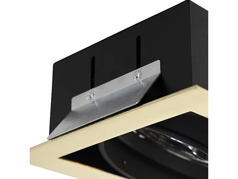 Spot encastré laiton réglable 2 lampes - Oneon 111-2