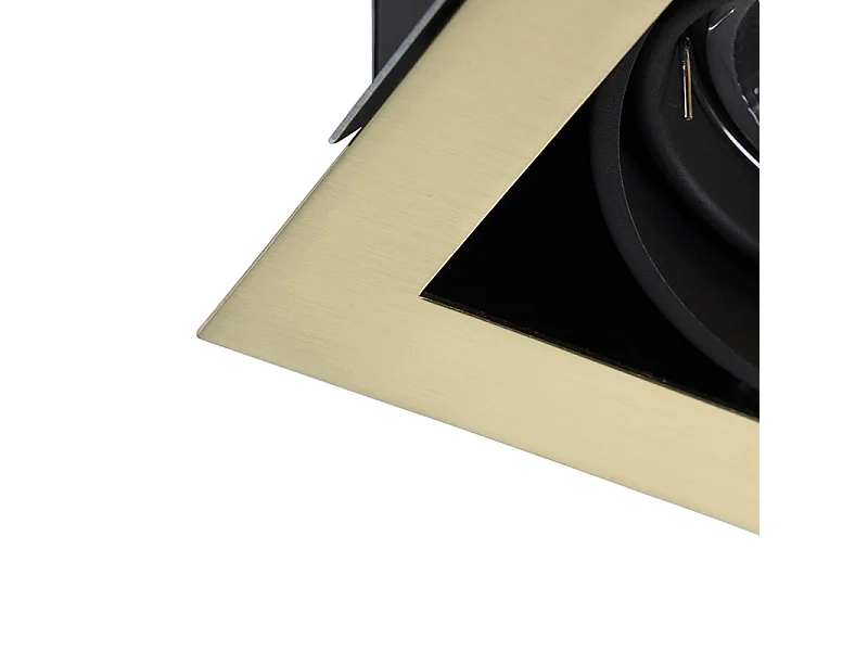 Spot encastré laiton réglable 2 lampes - Oneon 111-2