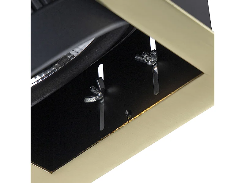 Spot encastré laiton réglable 2 lampes - Oneon 111-2