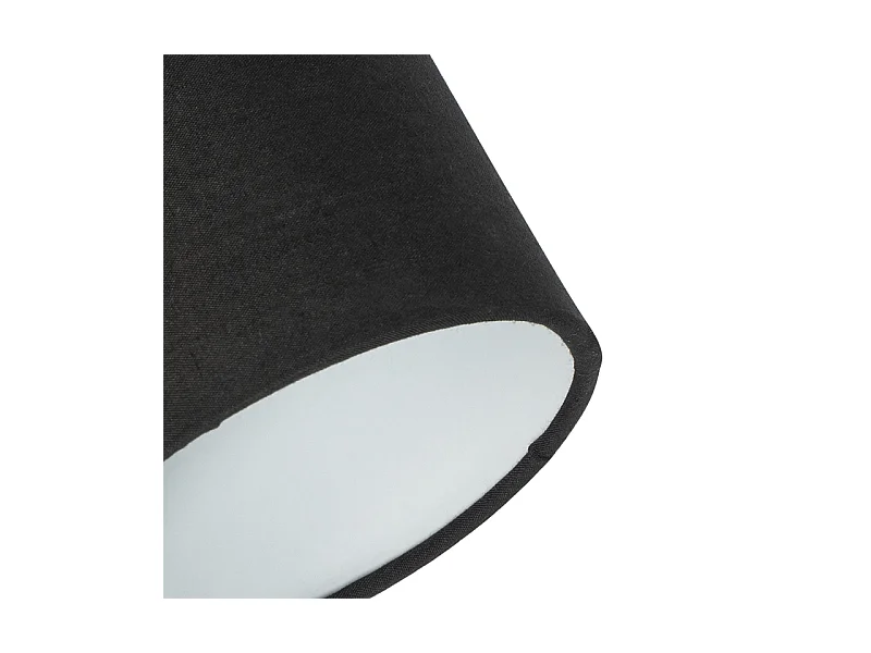 Spot de plafond noir avec abat-jour noir réglable à 2 lumières - Hetta