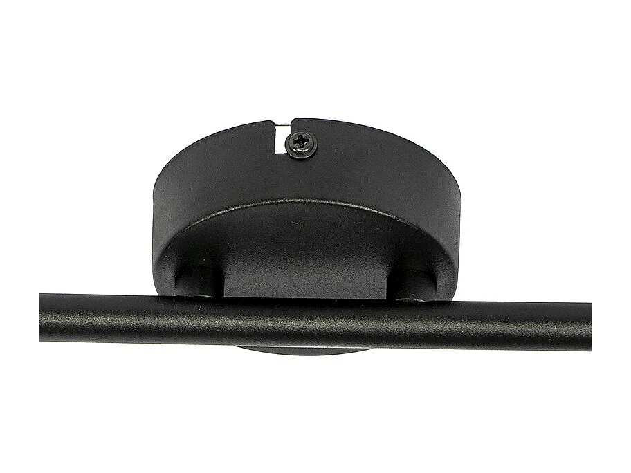 Spot de plafond noir avec abat-jour noir 2 lumières orientables - Hetta