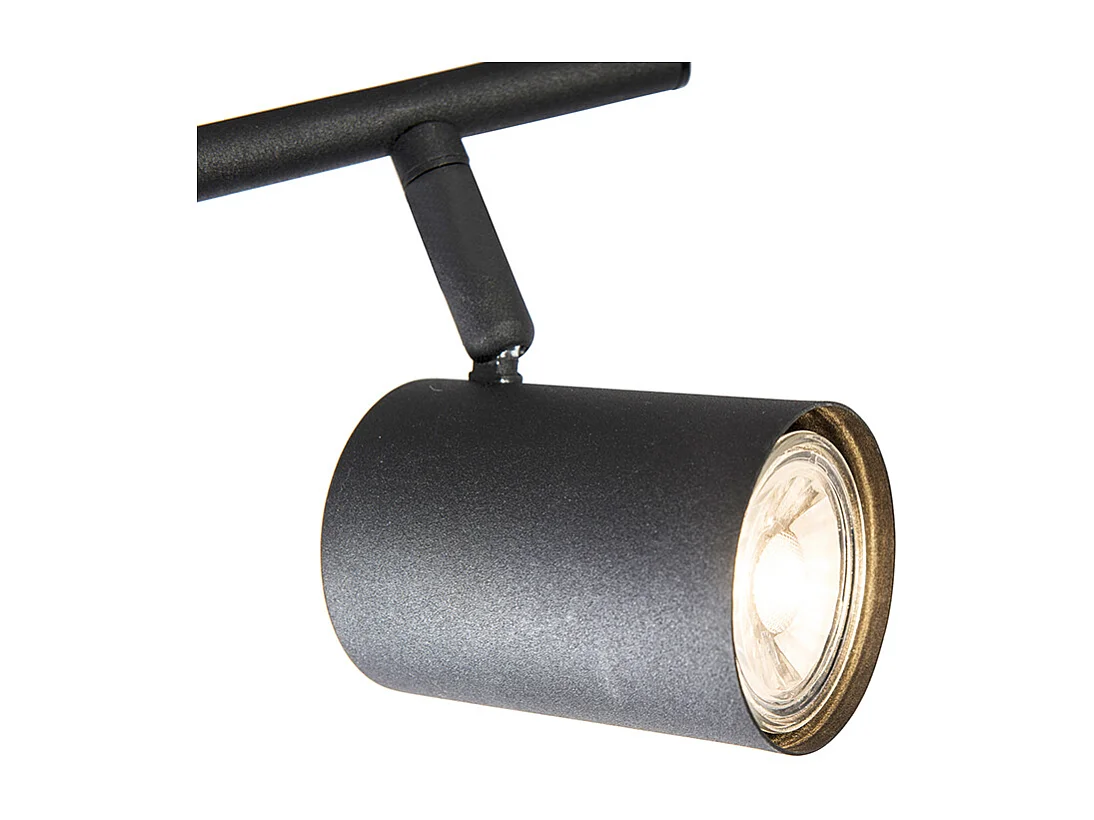 Spot moderne noir 2 lumières orientables - Jeana