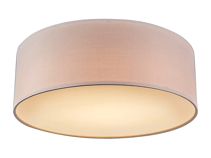 Plafonnier rose 30 cm avec LED - Drum LED