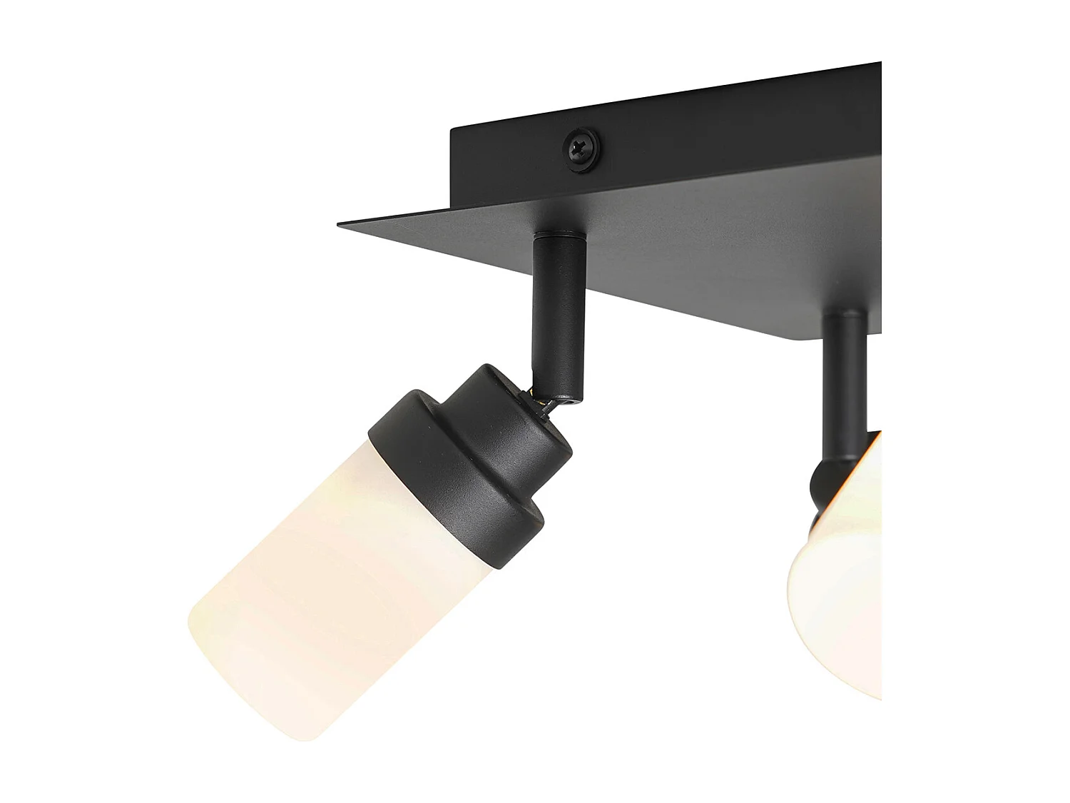 Spot de salle de bain moderne noir 4 lumières IP44 - Japie