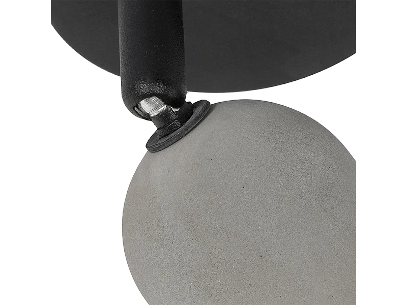 Spot industriel noir avec béton - Pedra