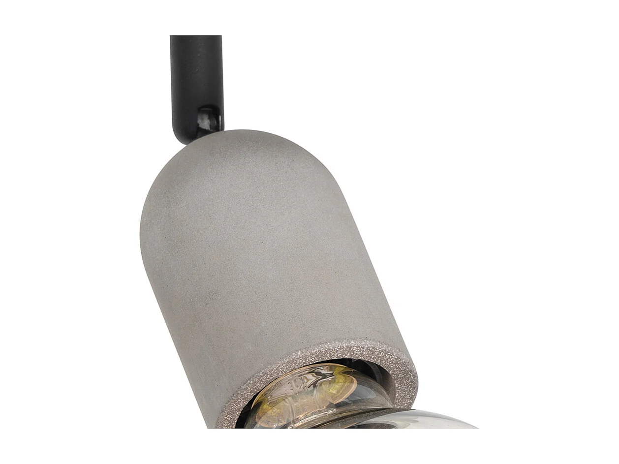 Spot industriel noir avec béton - Pedra