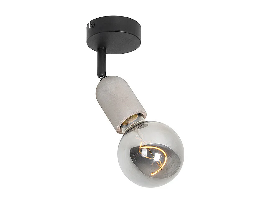 Spot industriel noir avec béton - Pedra