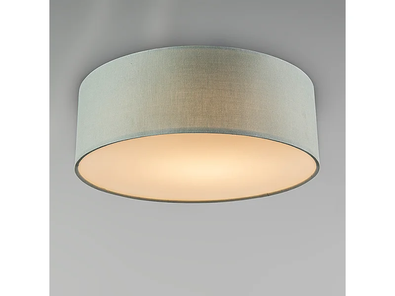 Plafonnier vert 30 cm avec LED - Drum LED