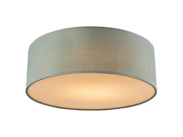Plafonnier vert 30 cm avec LED - Drum LED