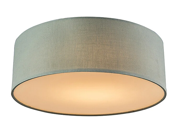 Plafonnier vert 30 cm avec LED - Drum LED