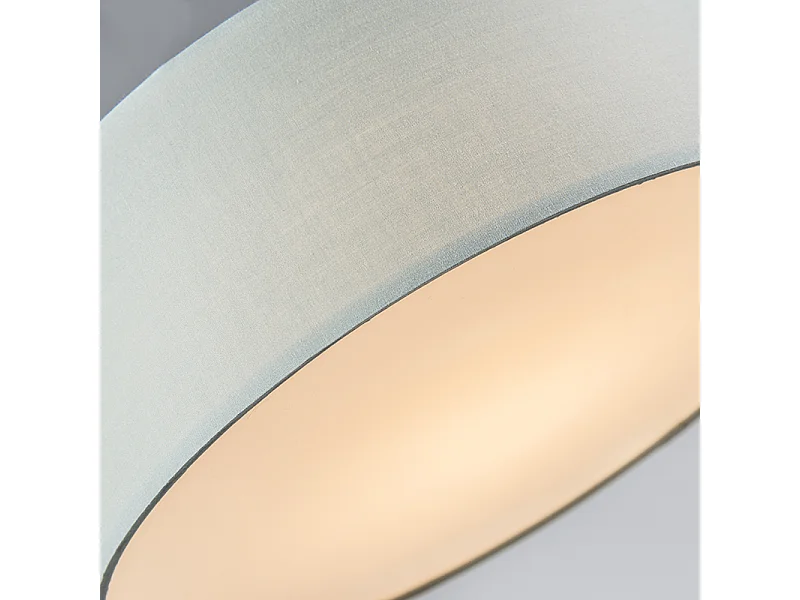 Plafonnier vert 30 cm avec LED - Drum LED