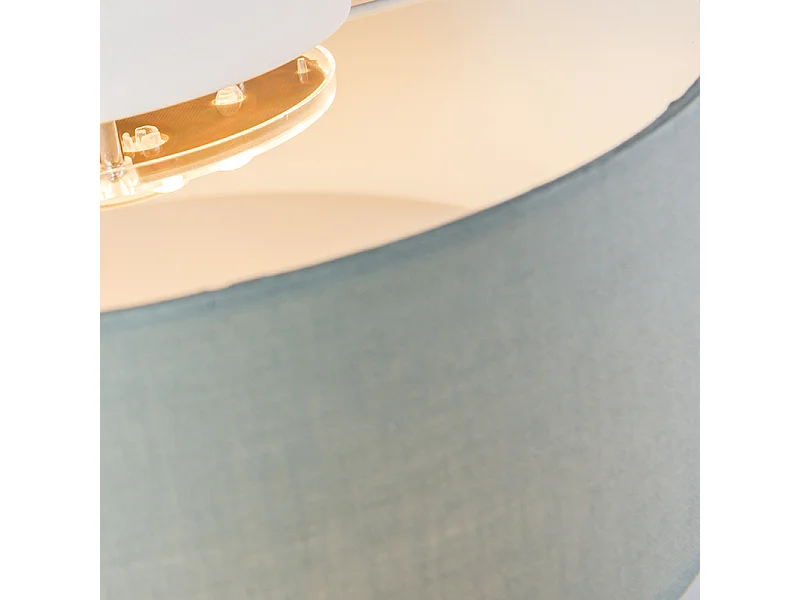 Plafonnier vert 30 cm avec LED - Drum LED