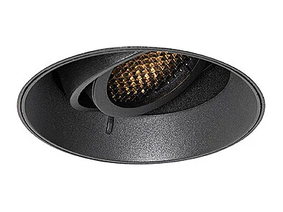 Spot encastré moderne noir GU10 rond sans enjoliveur - Oneon Honey