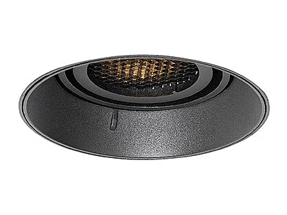 Spot encastré moderne noir GU10 rond sans enjoliveur - Oneon Honey