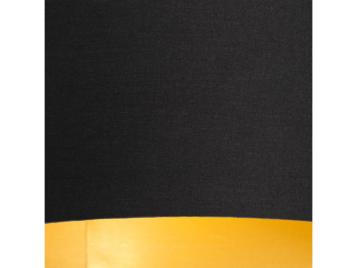 Plafonnier noir avec intérieur doré 6 lumières - Multidrum