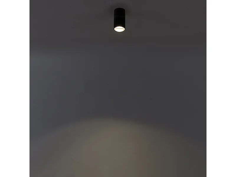 Spot moderne intelligent noir avec WiFi GU10 - Tuba