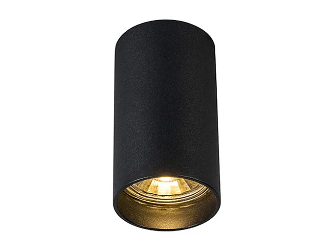 Spot moderne intelligent noir avec WiFi GU10 - Tuba