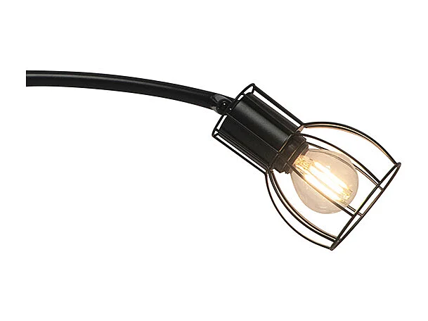 Spot de plafond moderne noir 63 cm 3 lumières orientables - Botu