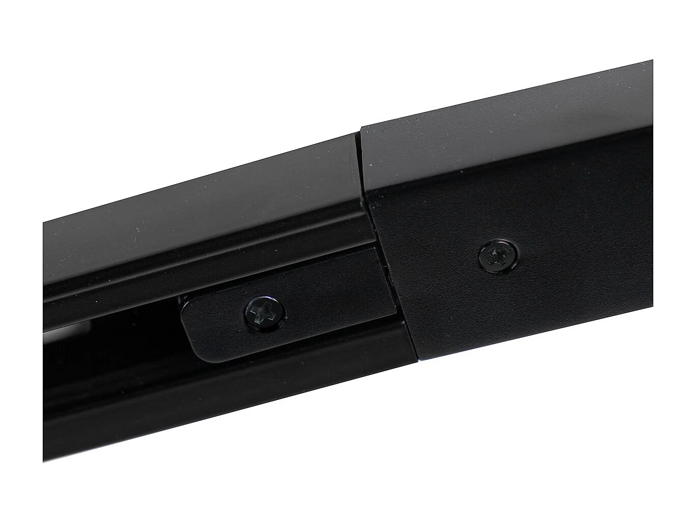 Système d'éclairage sur rail moderne avec 3 spots noirs 1 phase - Iconic Jeany