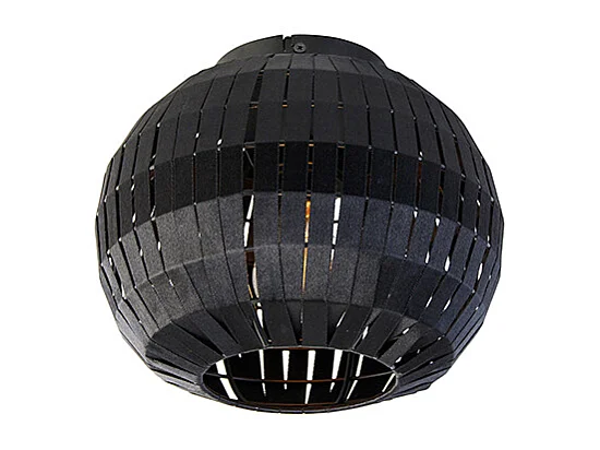 Plafonnier moderne noir 26 cm - Zoë