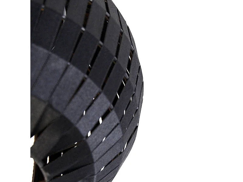 Plafonnier moderne noir 26 cm - Zoë