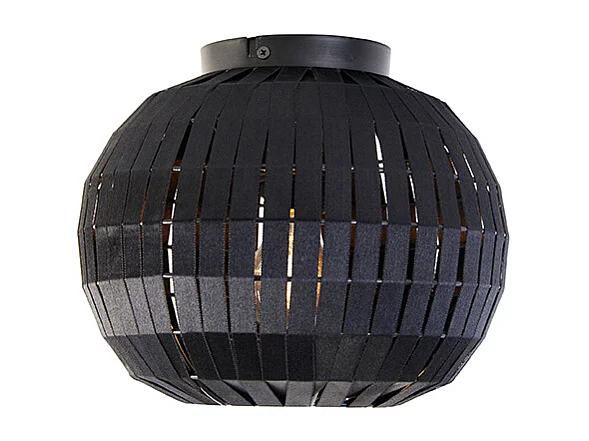Plafonnier moderne noir 26 cm - Zoë