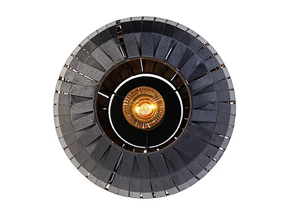 Plafonnier moderne noir 26 cm - Zoë