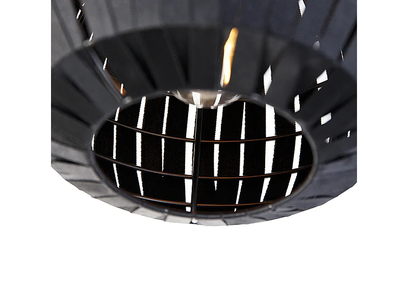 Plafonnier moderne noir 26 cm - Zoë