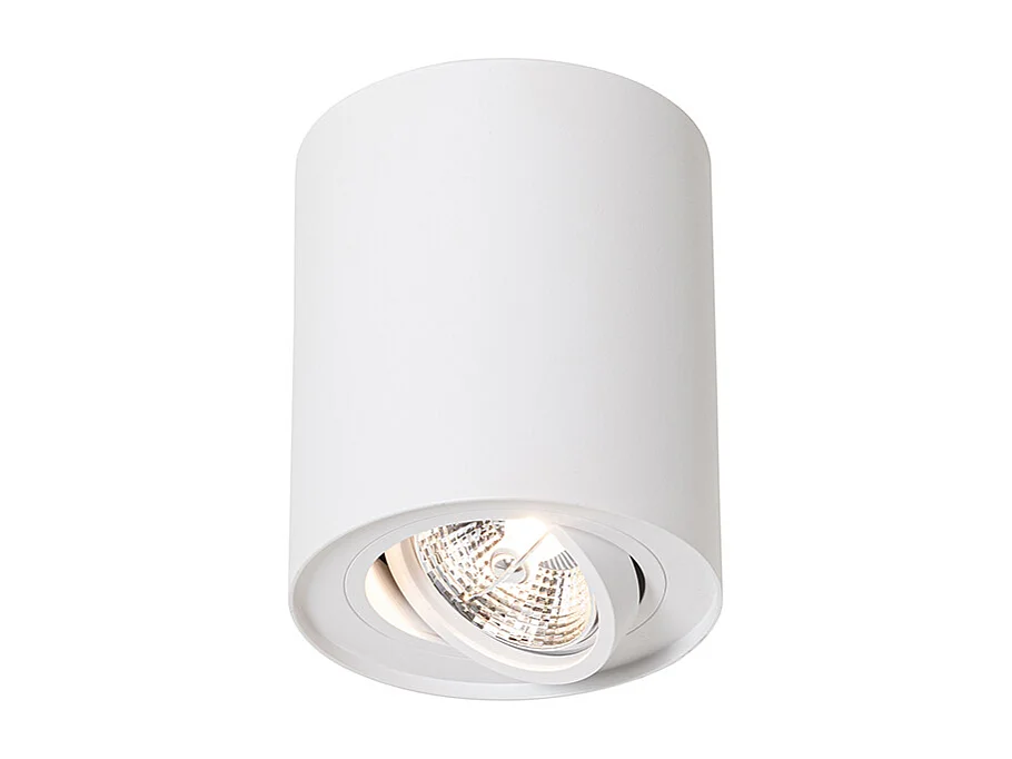 Spot de plafond moderne blanc orientable et inclinable AR70 - Rondoo Up