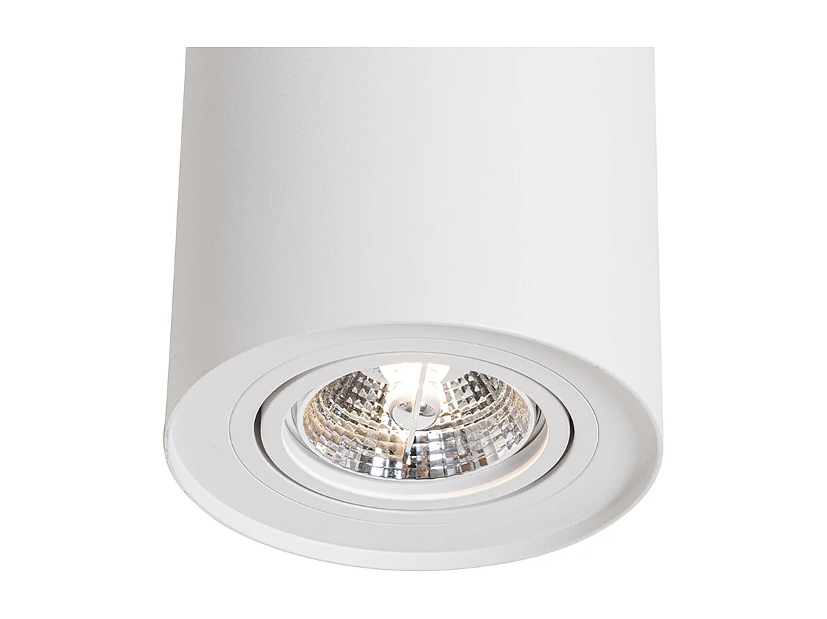 Spot encastré de plafond moderne blanc orientable et inclinable AR70 - Rondoo Up