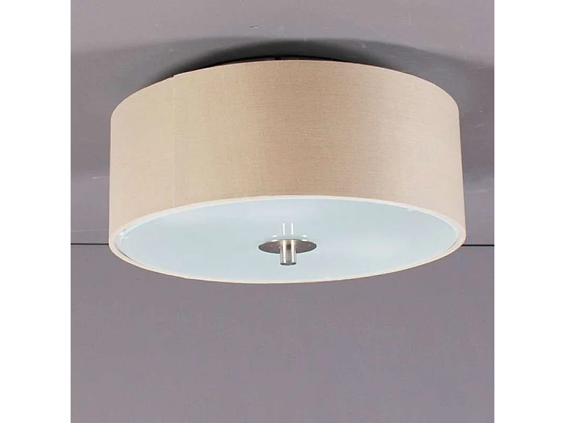 Plafonnier Country beige 30 cm - Tambour