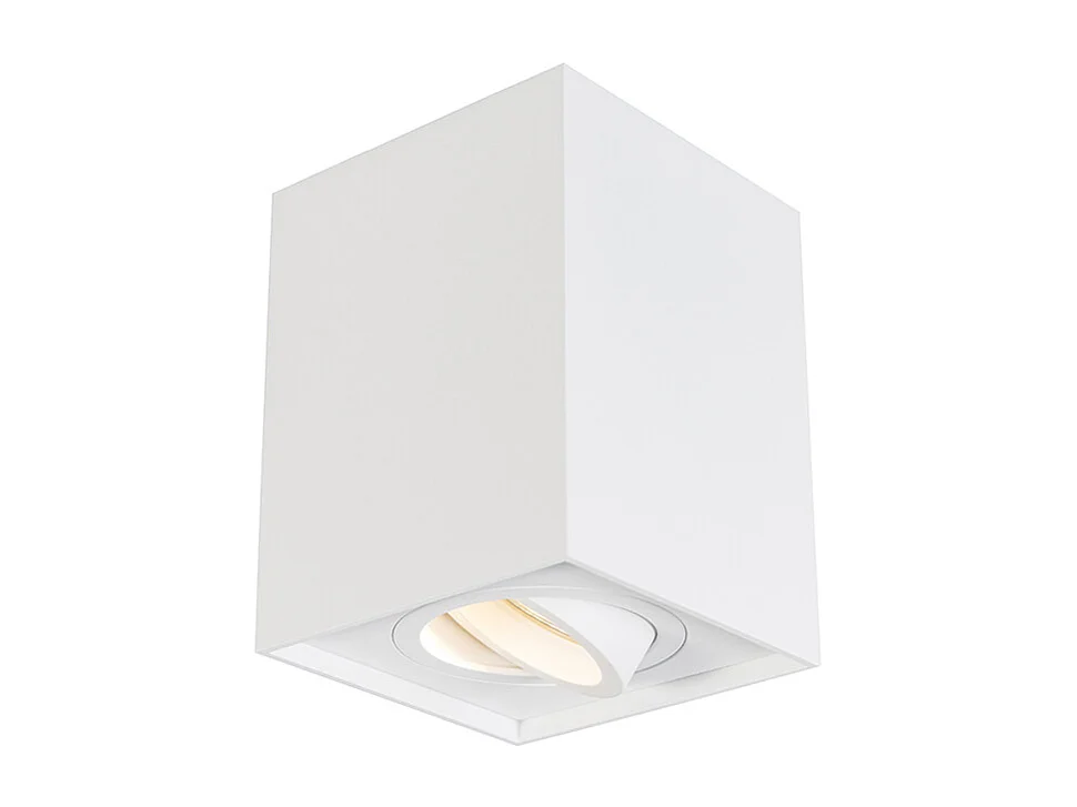 Spot apparent moderne blanc orientable - Quadro 1 Up