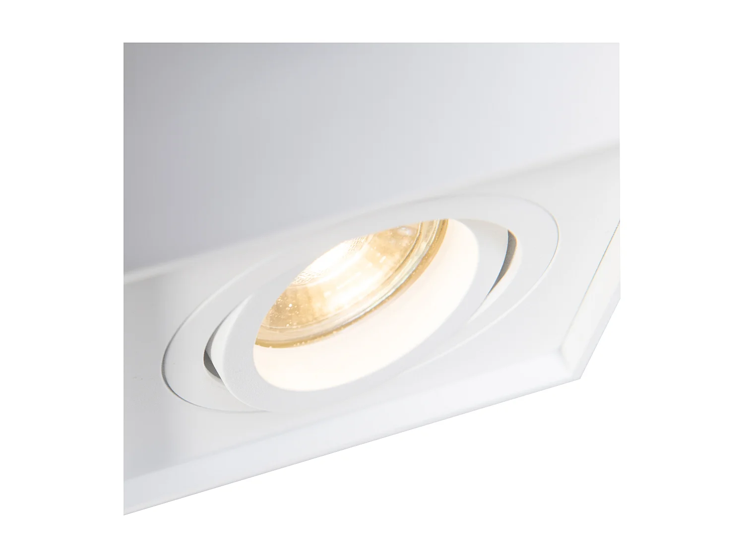 Spot apparent moderne blanc orientable - Quadro 1 Up