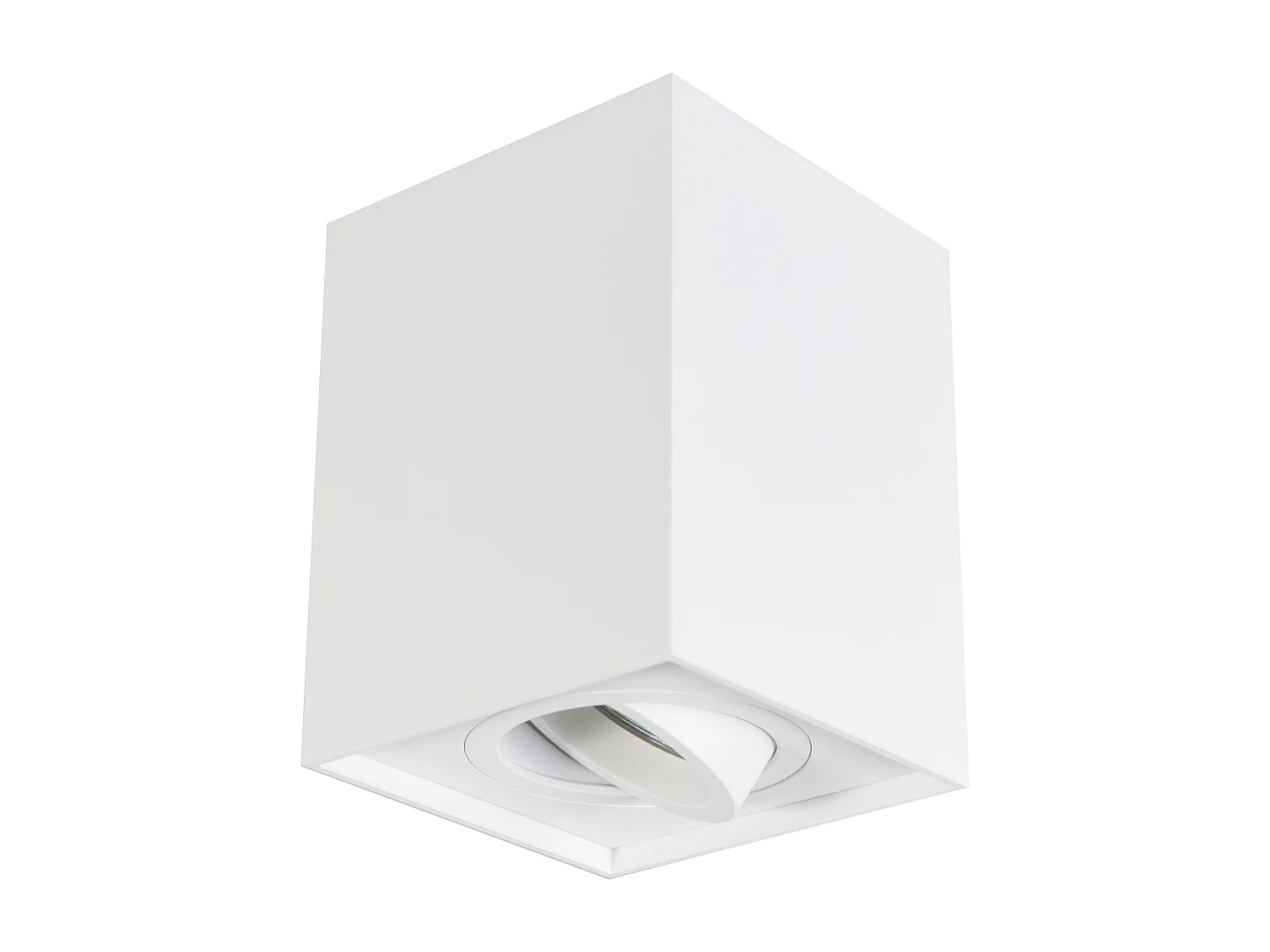 Spot apparent moderne blanc orientable - Quadro 1 Up