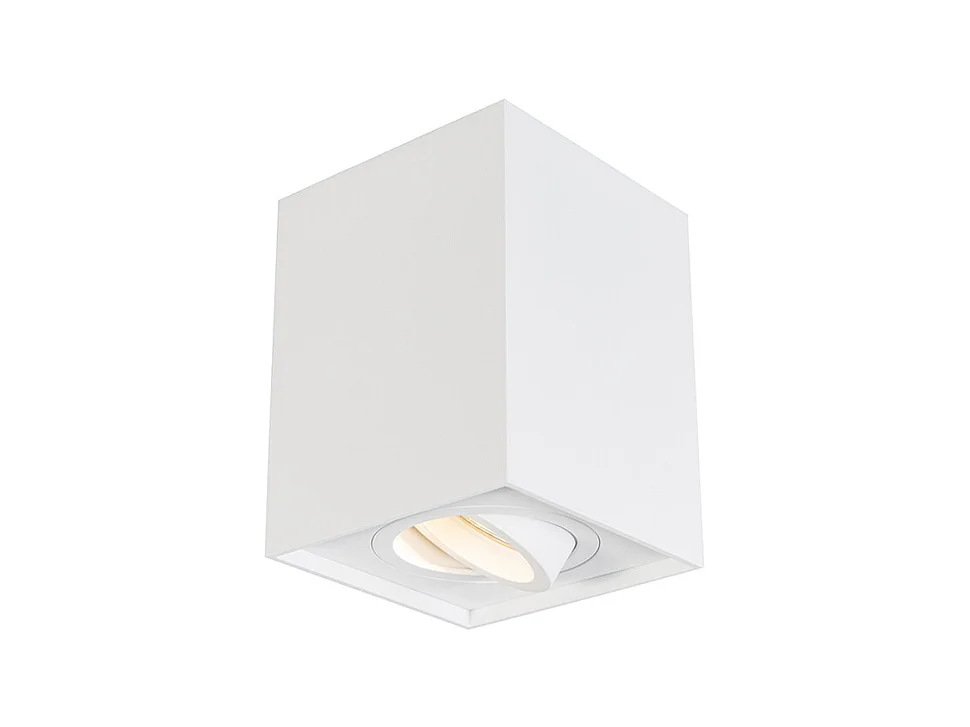 Spot apparent moderne blanc orientable - Quadro 1 Up