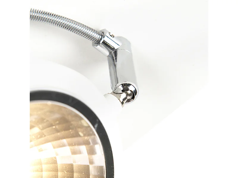 Spot design blanc 4 lumières réglable - Nox