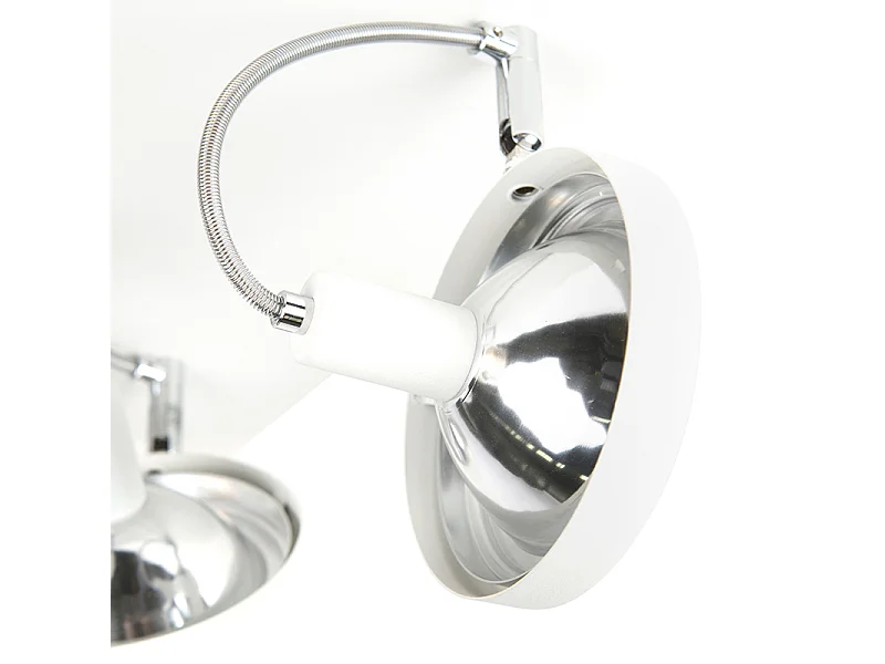 Spot design blanc 4 lumières réglable - Nox