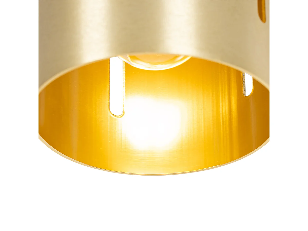 Plafonnier design doré - Yana