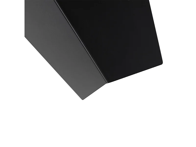 Plafonnier design noir avec or 5 lumières - Sinem